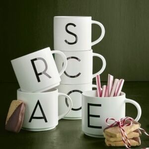 Pottery Barn Mason Stoneware Alphabet Mug - Letter "S”- 18‎ oz.